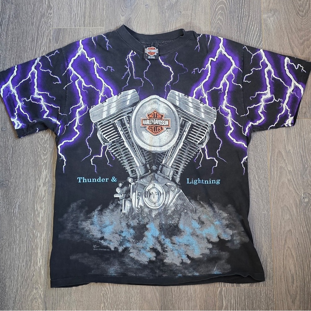 Vintage 90’s Harley-Davidson “Thunder & Lightning” T-shirt